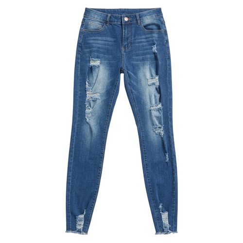 Shein womens distressed skinny - shein,