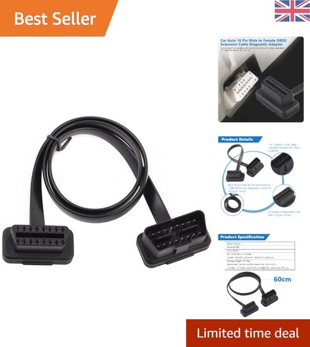 Low profile 60cm obdii flat - low,