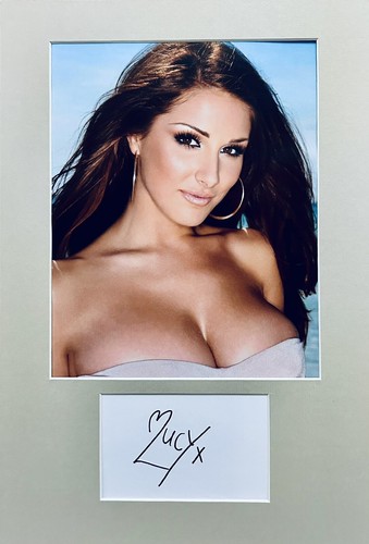 Lucy pinder hand signed 6x4 - lucy,