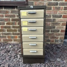 Large vintage brown drawer - brown,