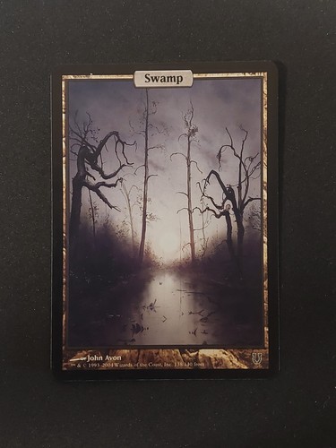 Mtg swamp full art unhinged - mtg,