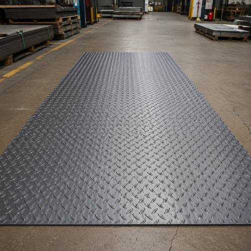 Mild steel checker - checker, tread