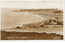 postcard - kent  isle of sheppey view warden bay