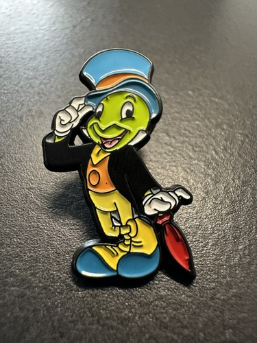 Jiminy cricket enamel pin - cricket,