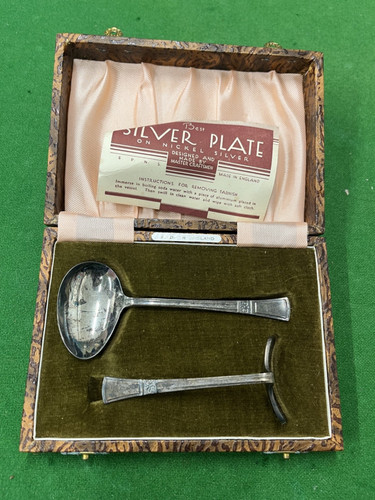 Vintage cased silver - vintage, plated