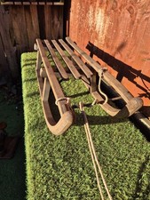 Vintage Davos Wood Sledge
