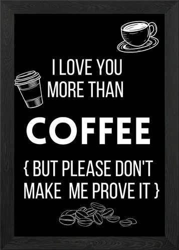 Coffee quote framed wall art - wall,