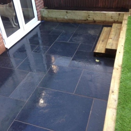 Brazilian black slate sizes - black,