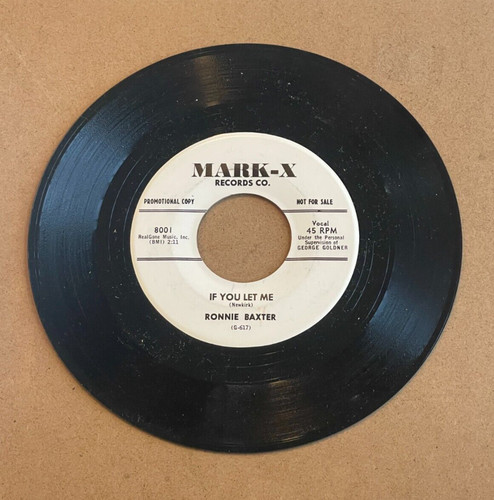 Ronnie baxter you - ronnie, let