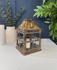Antique Gold Cage Candle