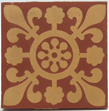 Arts & Crafts 4" Red Encaustic