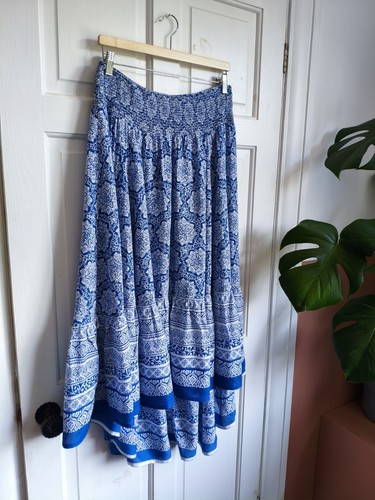 Monsoon midi maxi skirt - midi, blue