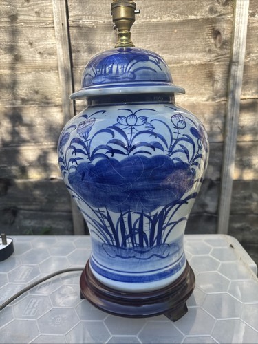 Large chinese blue and - large, white