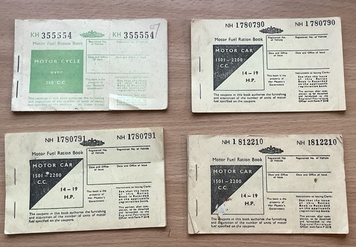 Vintage motor fuel ration - vintage,