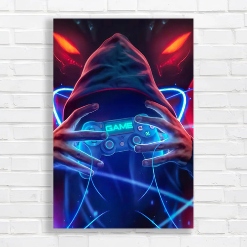 Futuristic gaming canvas print - futuristic,