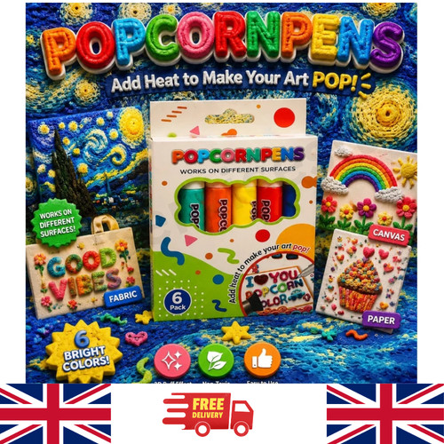 6pcs popcorn puffy - 6pcs, drawing