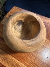 Vintage Hand Turned Olive Wood