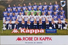 UC Sampdoria 09-10 Official football team Postcard, Postal, Cartolina, Autogramm