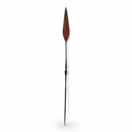 Zulu spear with carved - spear, shaft