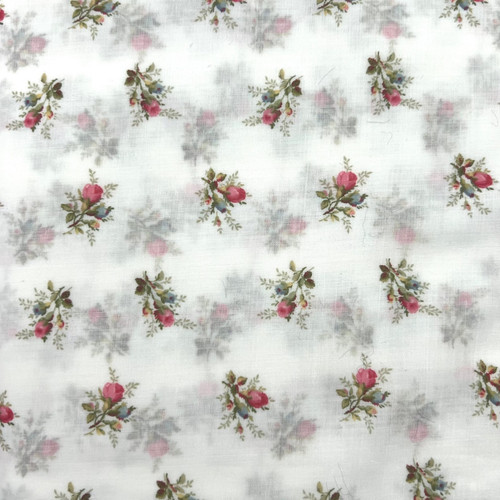 White flower print - flower,