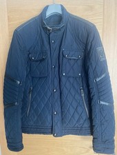 Belstaff Men's Quilted Jacket Navy, Size Large