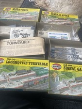 Airfix H0-00 4x Model Kits Including Water Tower, General Store, Signal Gantry