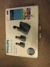 Philips CD155 Trio Landline Phone Set (3 handsets) Cordless (With Answer Phone)