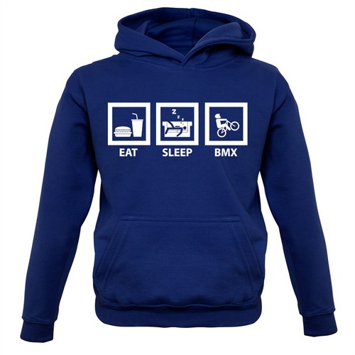 Eat sleep bmx kids - kids, hoodie
