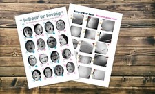 Baby shower game Labour, Bump