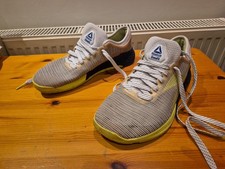 Reebok Crossfit Nano 9 Mens Trainers White Yellow Ropepro. UK 8. Wear On Backs