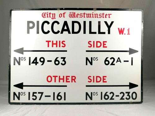 Original 1940s enamel london - original,