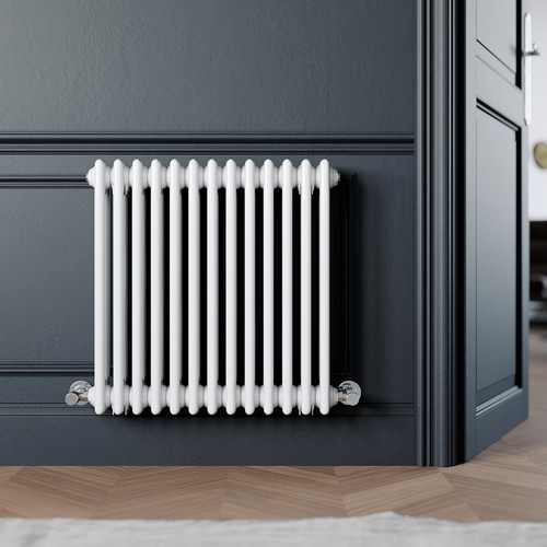 White traditional radiator - white,