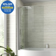 Curved Bath Shower Screen P