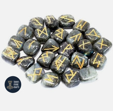 Labradorite rune stones set - stones,