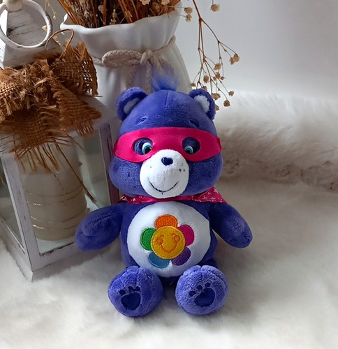 Care bears purple plush teddy - purple,
