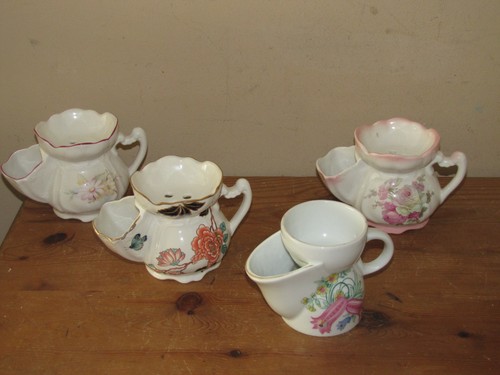 Antique shaving mugs james - antique,