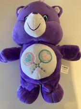 2016 Talking And Singing Interactive Share Bear Care Bear Purple VGC