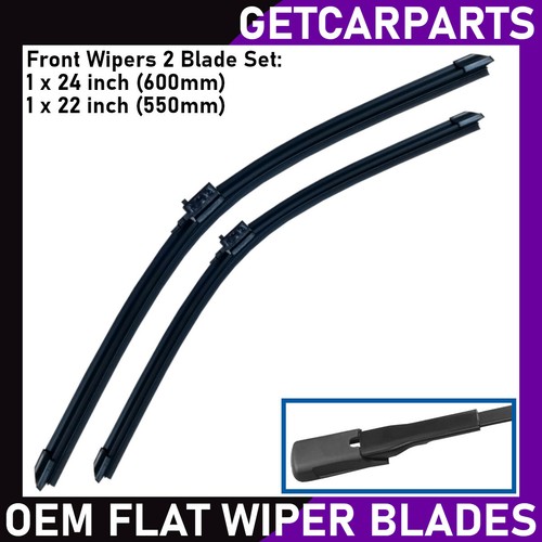 Front wiper blades - front, +