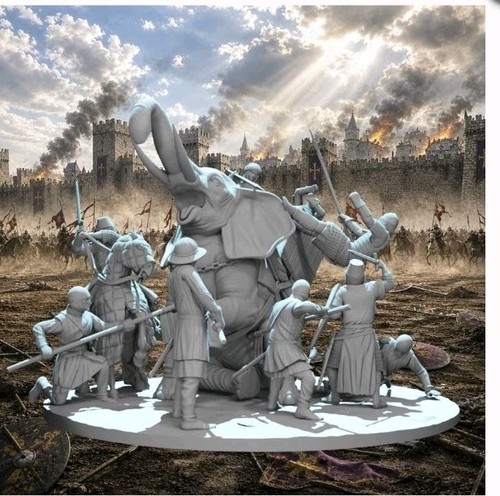 54mm the end war - war, elephant