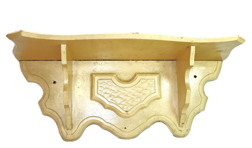 Vintage hand carved wood wall - hand,