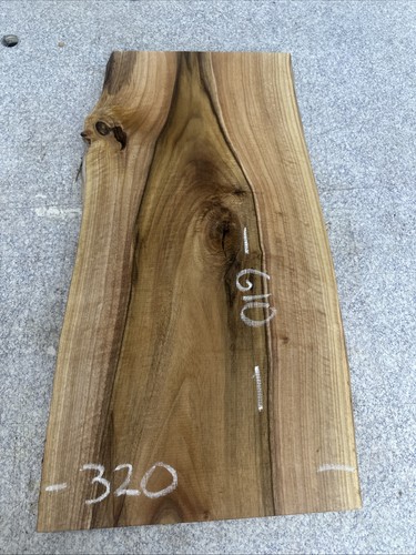 Walnut live edge slab - live, board