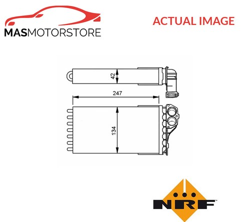 Heater radiator exchanger - radiator, lhd