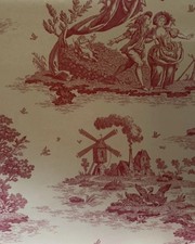 Laura ashley toile raspberry - laura,