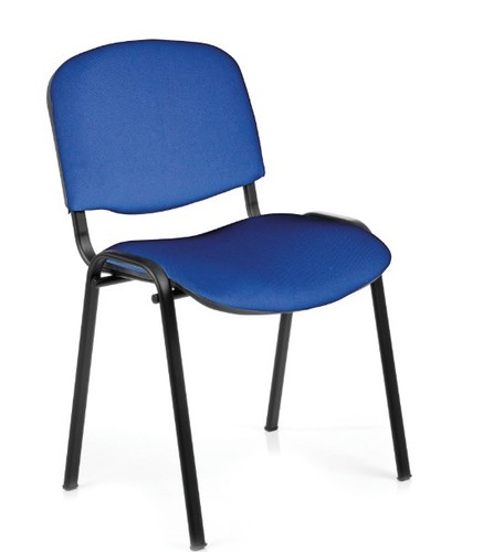 Blue iso stacking chair pwd - stacking,