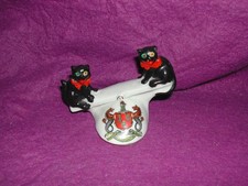 ARCADIAN Crested China Registered. Black Cats On Seesaw. NEWCASTLE Crest. (D)