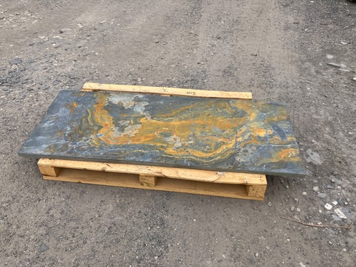 Natural rustic slate hearth - slate,