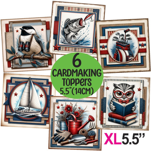 Male hobbies set 6a card - 6,