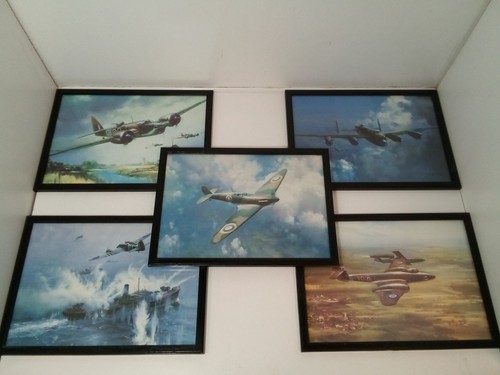 Aviation prints framed - x5,