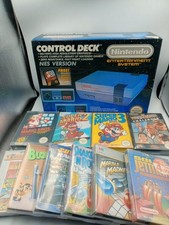 Nintendo NES Console Boxed MARIO BUNDLE | 10 Boxed Games w/ Manuals & Protectors