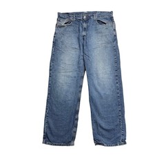 Levis 569 Jeans W38 L32 Mens Mid Blue Baggy Relaxed Straight Fit Vintage Denim